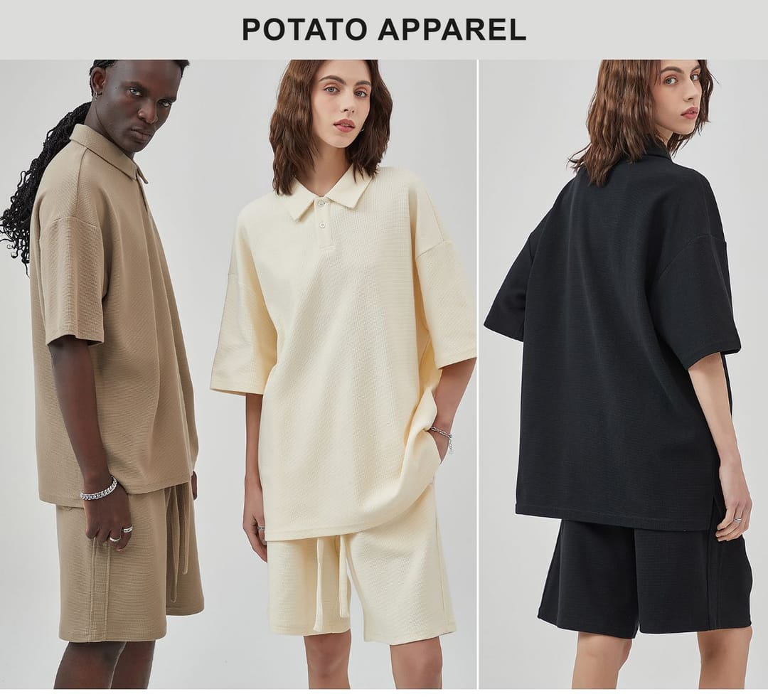 Waffle 330G Buttons Polo T-shirt – detail 12