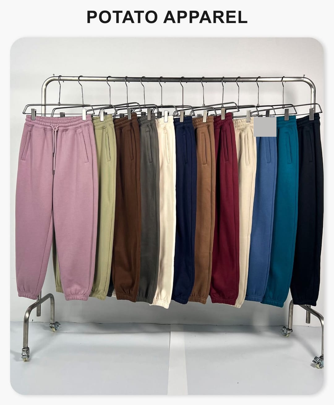 Winter Fleece 350Gsm Jogger String Sweatpants – detail 1