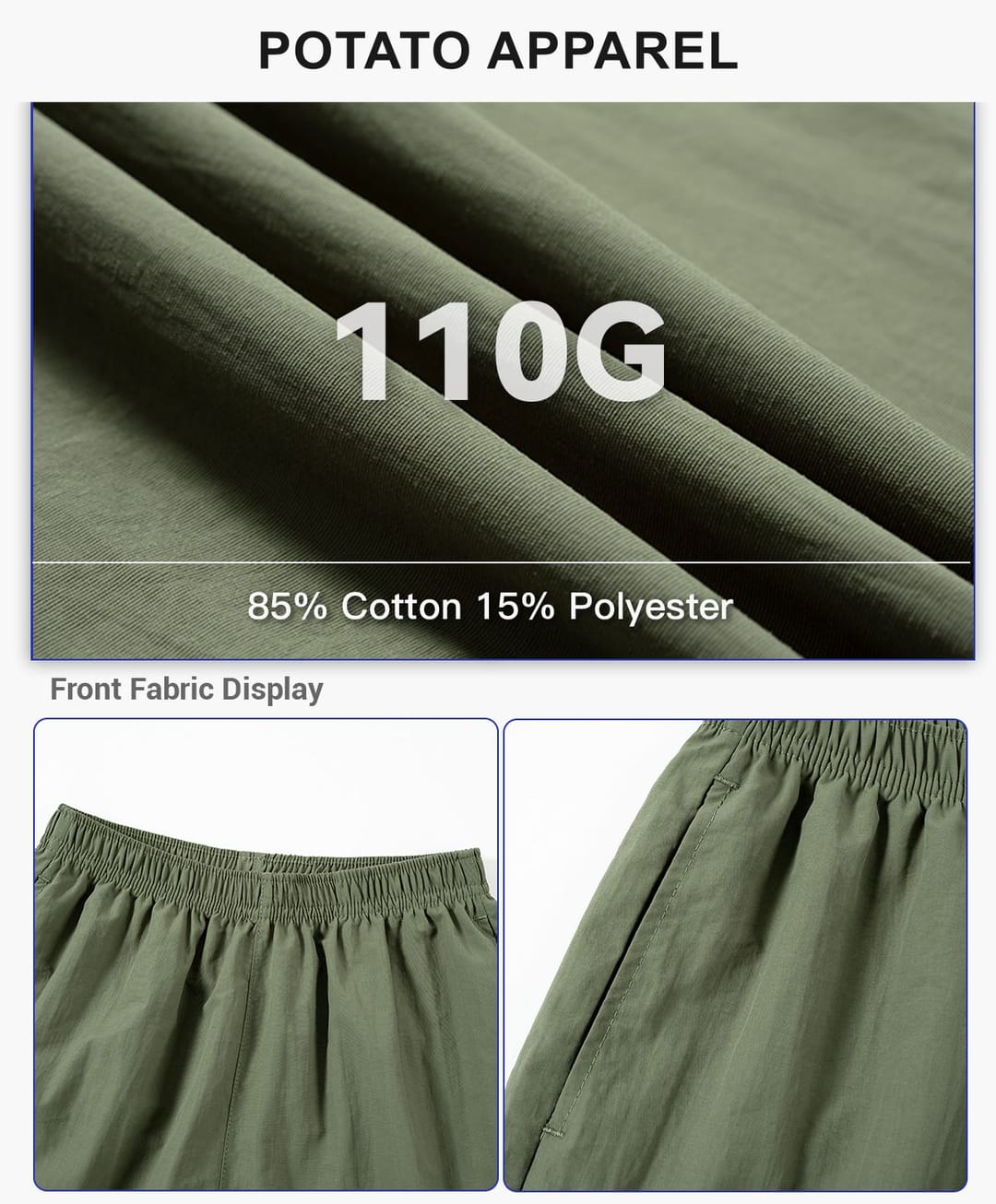 Woven Kids‘ Cooling Quick-Dry 110G Breathable Shorts – detail 4